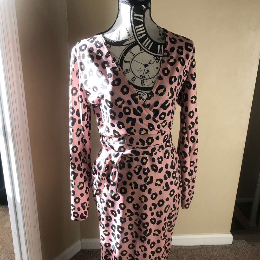 Boohoo Leopard Print Dress